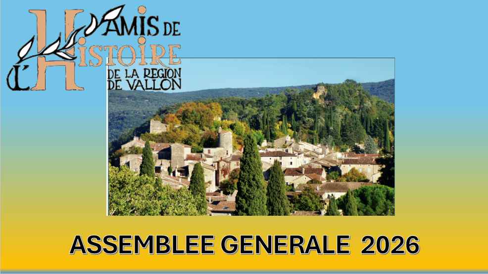 VENDREDI 10 AVRIL :  ASSEMBLEE GENERALE 2026