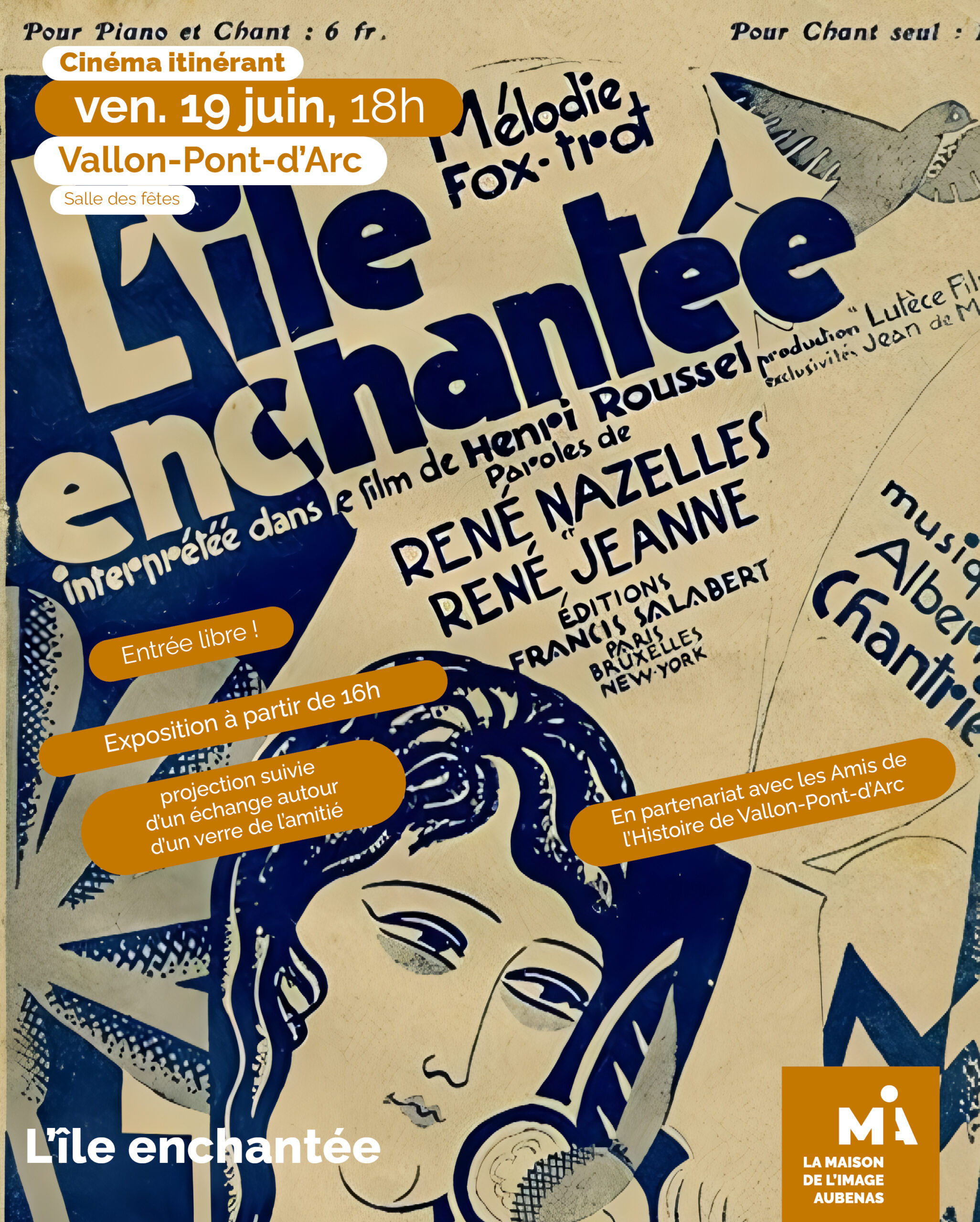 19 juin 2026 :projection du film « l&rsquo;Ile enchantée »