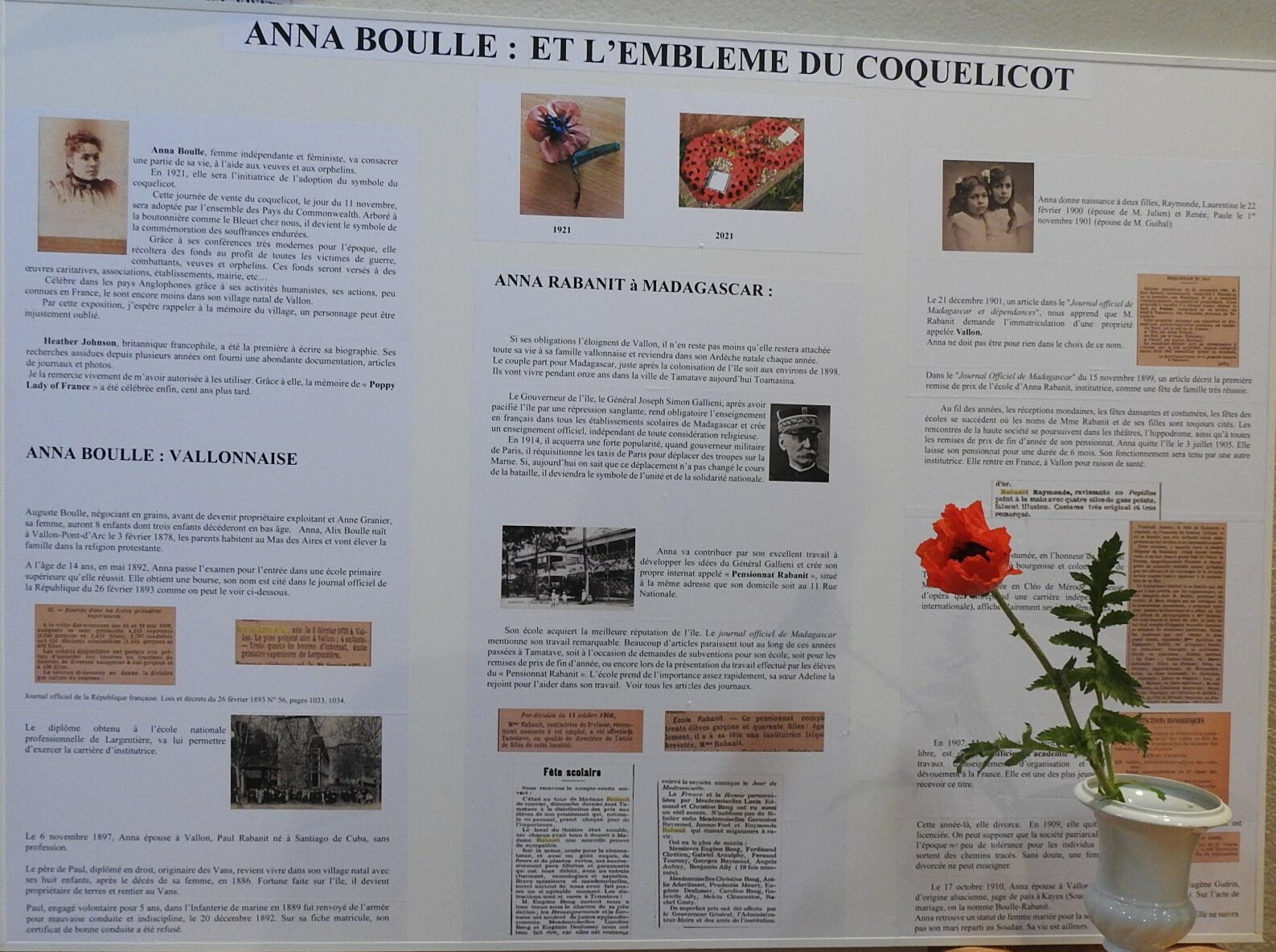 Samedi 3 et Dimanche 4 Mai 2025 : « La dame au coquelicot »